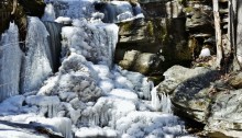 frozen waterfall - TheFarmersInTheDell.com
