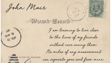 postcard John Muir - TheFarmersInTheDell.com